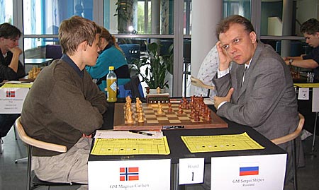 Carlsen-Shipov Tromsoe0-1 Shipov won that tournament